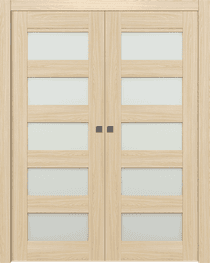 AVON 07-07 VETRO LOIRE ASH DOUBLE POCKET DOORS BELLDINNI MODERN INTERIOR DOOR - 1