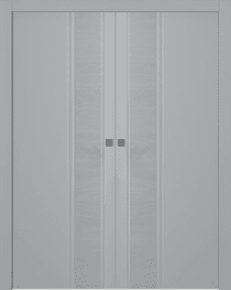 TWINWOOD 1 LIGHT GREY DOUBLE POCKET BELLDINNI MODERN INTERIOR DOOR - 1