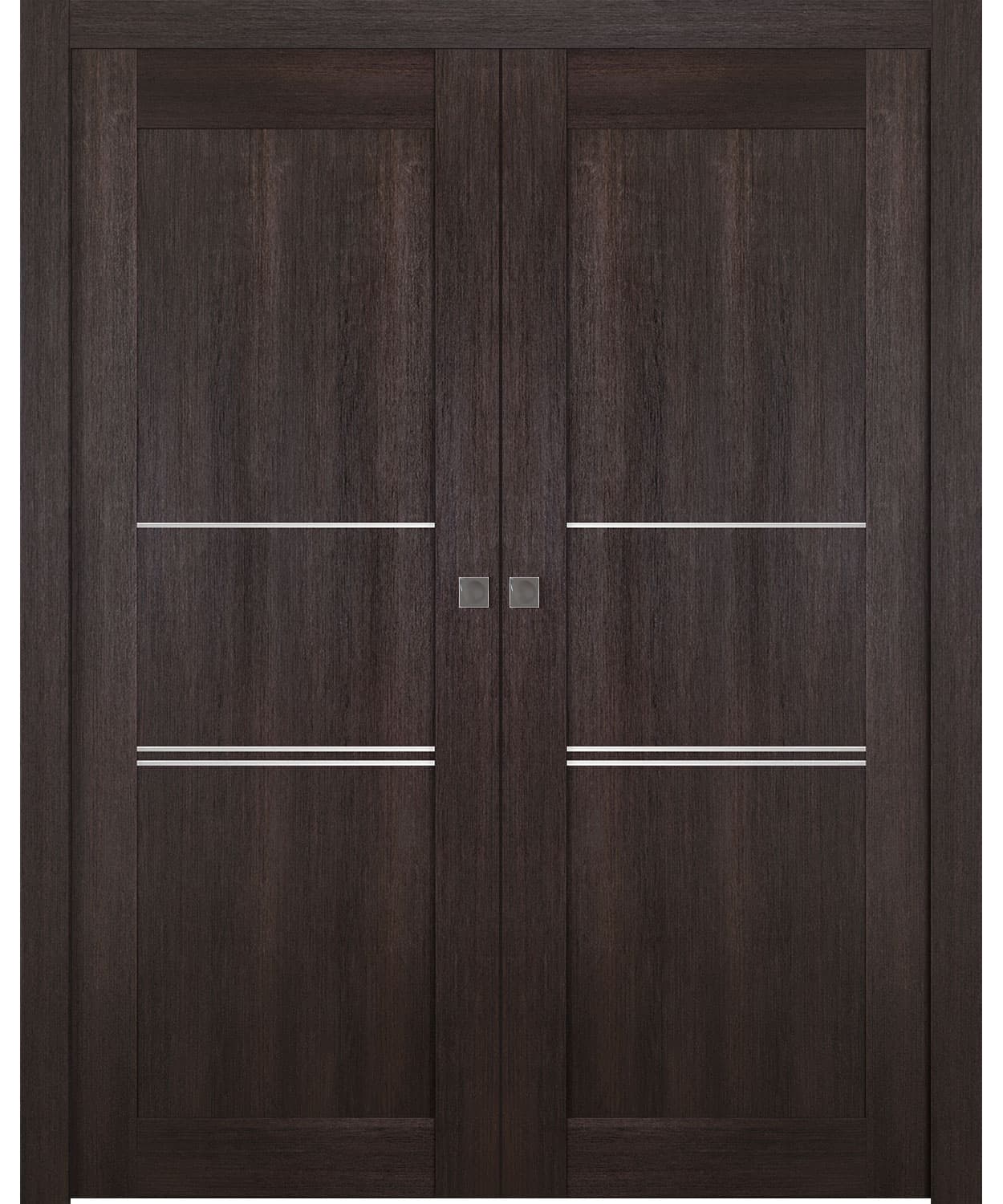 AVON 07 3H VERALINGA OAK DOUBLE POCKET BELLDINNI MODERN INTERIOR DOOR - 1