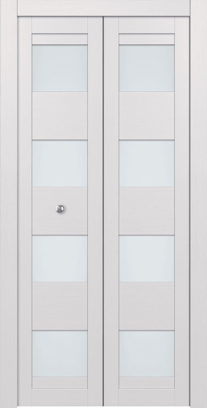 DELLA VETRO BIANCO NOBLE BI-FOLD BELLDINNI MODERN INTERIOR DOOR - 1