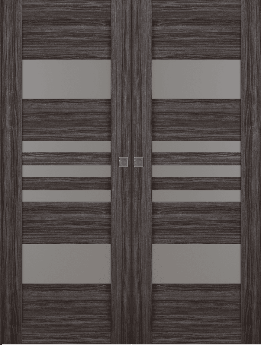 LETI VETRO GRAY OAK DOUBLE MAGIC BELLDINNI MODERN INTERIOR DOOR - 1