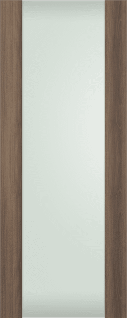AVON 202 VETRO PECAN NUTWOOD SLAB DOORS BELLDINNI MODERN INTERIOR DOOR - 1