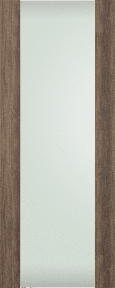 AVON 202 VETRO PECAN NUTWOOD SLAB DOORS BELLDINNI MODERN INTERIOR DOOR - 1