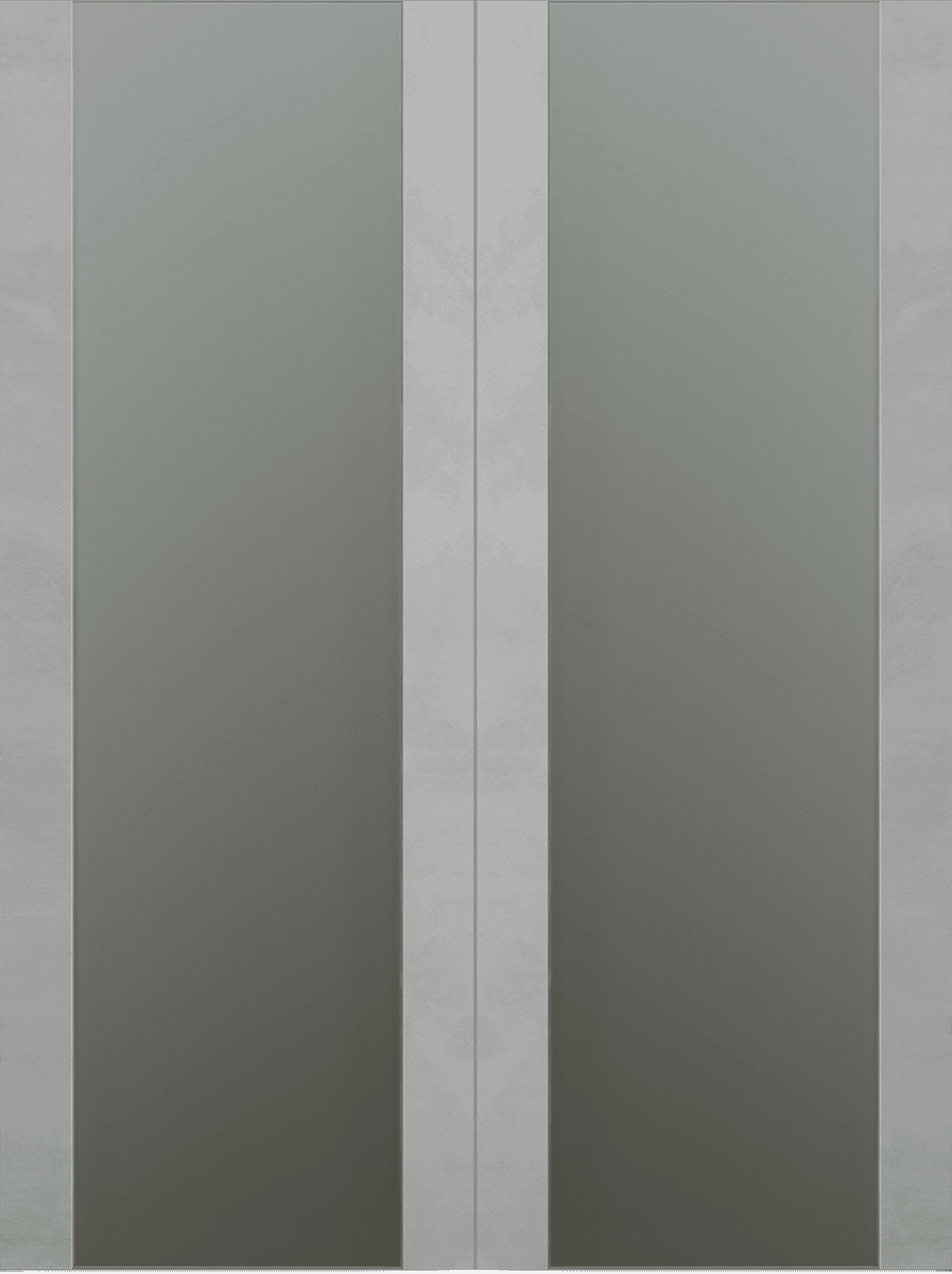 AVON 202 VETRO LIGHT URBAN DOUBLE BI-FOLD BELLDINNI MODERN INTERIOR DOOR - 2