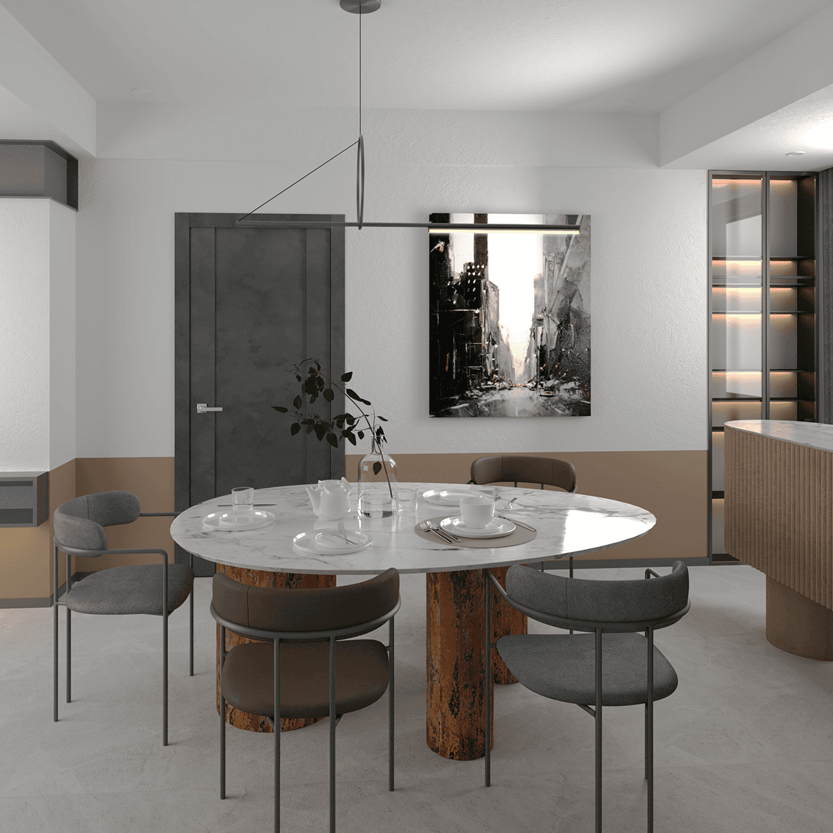 AVON 01 DARK URBAN BYPASS DOORS BELLDINNI MODERN INTERIOR DOOR - 4