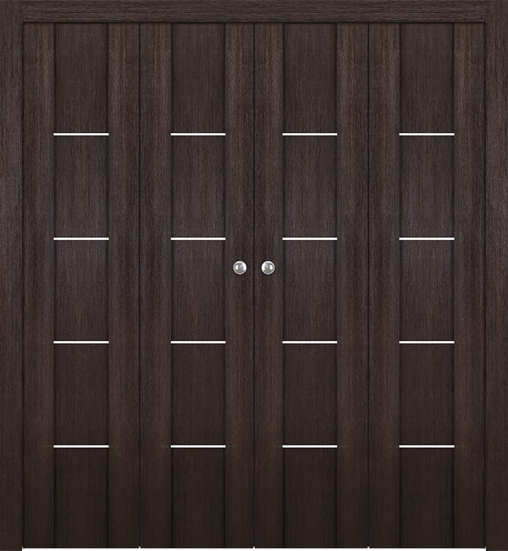 AVON 01 4H VERALINGA OAK DOUBLE BI-FOLD BELLDINNI MODERN INTERIOR DOOR - 1