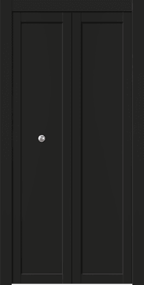SHAKER 1 PANEL BLACK MATTE BI-FOLD BELLDINNI MODERN INTERIOR DOOR - 1