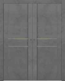 AVON 01 2HN GOLD DARK URBAN DOUBLE POCKET DOORS BELLDINNI MODERN INTERIOR DOOR - 1