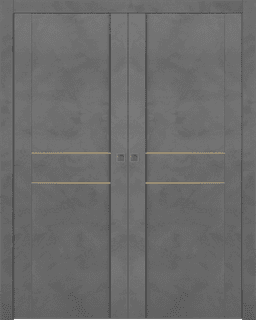 AVON 01 2HN GOLD DARK URBAN DOUBLE POCKET DOORS BELLDINNI MODERN INTERIOR DOOR - 1