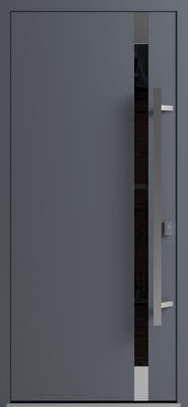 Single metal-aluminum modern exterior door Ronex 1011 - 1