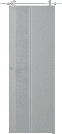 TWINWOOD 1 LIGHT GREY DOUBLE BARN BELLDINNI MODERN INTERIOR DOOR - 1