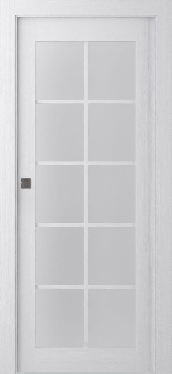 PALLADIO 10 LITE VETRO BIANCO NOBLE POCKET BELLDINNI MODERN INTERIOR DOOR - 6