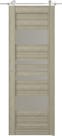 ROMI VETRO SHAMBOR DOUBLE BARN BELLDINNI MODERN INTERIOR DOOR - 1