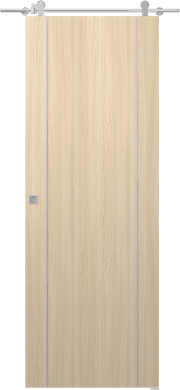 OPTIMA 2U LOIRE ASH DOUBLE BARN DOORS BELLDINNI MODERN INTERIOR DOOR - 1