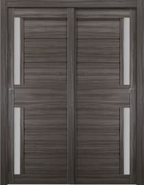 ESTA VETRO GRAY OAK BYPASS BELLDINNI MODERN INTERIOR DOOR - 1