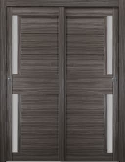 ESTA VETRO GRAY OAK BYPASS BELLDINNI MODERN INTERIOR DOOR - 1