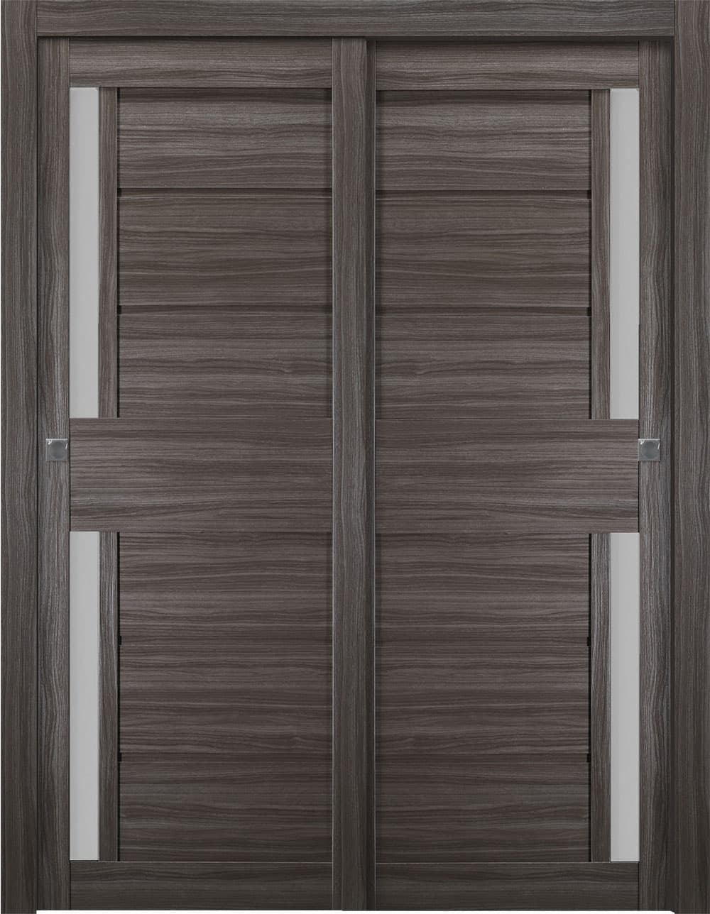 ESTA VETRO GRAY OAK BYPASS BELLDINNI MODERN INTERIOR DOOR - 1