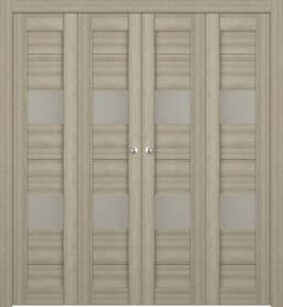 BERTA VETRO SHAMBOR DOUBLE BI-FOLD BELLDINNI MODERN INTERIOR DOOR - 1