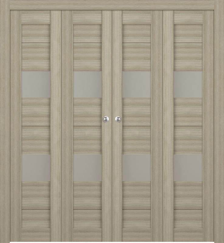 BERTA VETRO SHAMBOR DOUBLE BI-FOLD BELLDINNI MODERN INTERIOR DOOR - 1