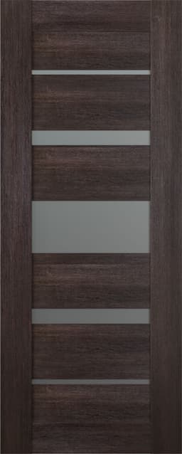 AVON 07-03 VETRO VERALINGA OAK SLAB BELLDINNI MODERN INTERIOR DOOR - 1