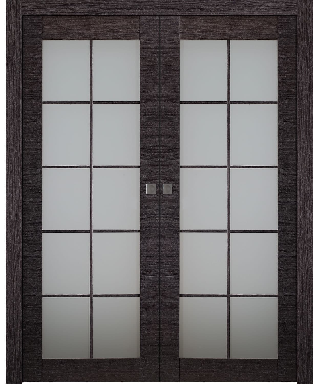 AVANTI 10 LITE VETRO BLACK APRICOT DOUBLE POCKET BELLDINNI MODERN INTERIOR DOOR - 1