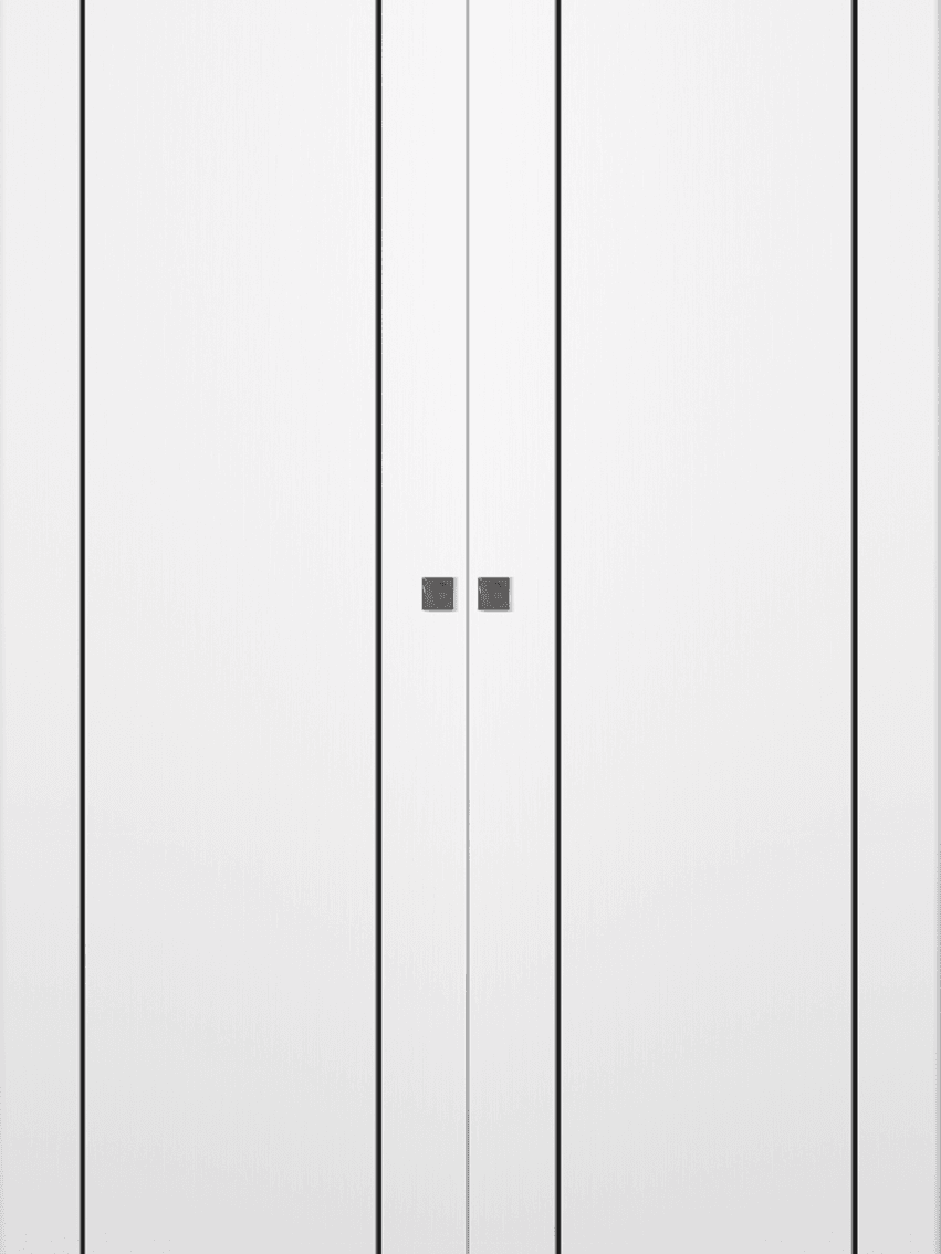 OPTIMA 2U BLACK SNOW WHITE DOUBLE MAGIC DOORS BELLDINNI MODERN INTERIOR DOOR - 1