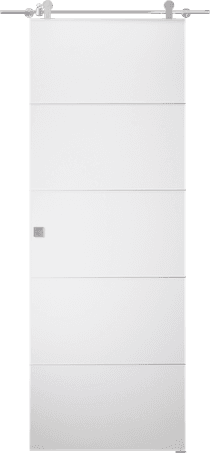 ARVIKA POLAR WHITE DOUBLE BARN BELLDINNI MODERN INTERIOR DOOR - 1