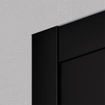 SHAKER 2 PANEL BLACK MATTE DOUBLE BARN BELLDINNI MODERN INTERIOR DOOR - 4