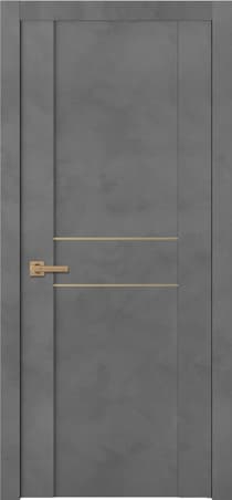 AVON 01 2HN GOLD DARK URBAN SWING BELLDINNI MODERN INTERIOR DOOR - 1