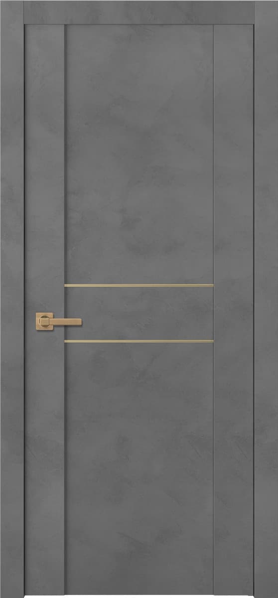 AVON 01 2HN GOLD DARK URBAN SWING BELLDINNI MODERN INTERIOR DOOR - 1