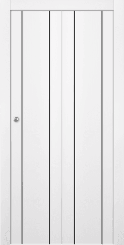 PALLADIO 2U BLACK BIANCO NOBLE BI-FOLD DOORS BELLDINNI MODERN INTERIOR DOOR - 1