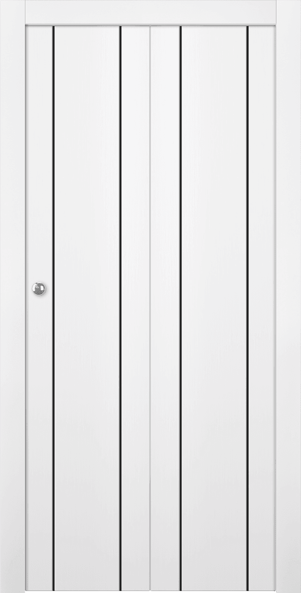 PALLADIO 2U BLACK BIANCO NOBLE BI-FOLD DOORS BELLDINNI MODERN INTERIOR DOOR - 1