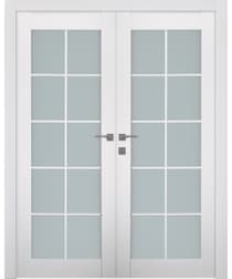 SMART PRO 10 LITE VETRO POLAR WHITE CLOSET BELLDINNI MODERN INTERIOR DOOR - 1