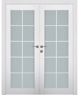 SMART PRO 10 LITE VETRO POLAR WHITE CLOSET BELLDINNI MODERN INTERIOR DOOR - 1