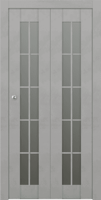 AVON 10 LITE VETRO LIGHT URBAN BI-FOLD BELLDINNI MODERN INTERIOR DOOR - 1