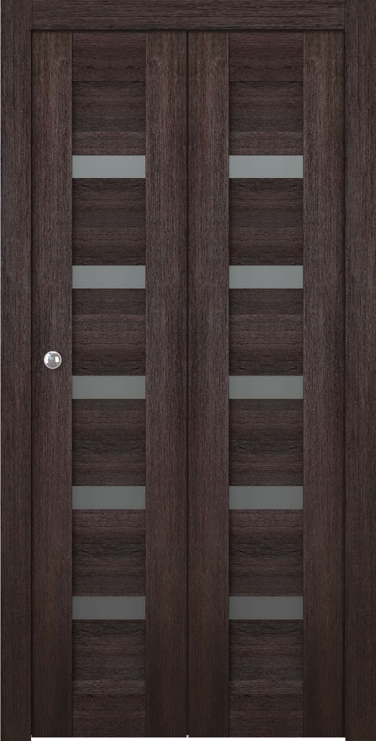 AVON 07-04 VETRO VERALINGA OAK BI-FOLD BELLDINNI MODERN INTERIOR DOOR - 1