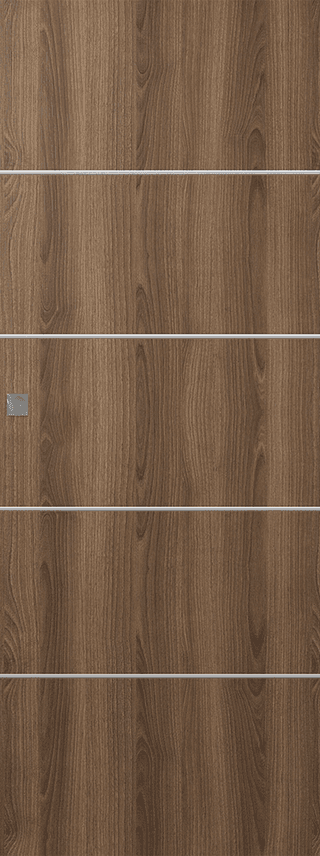 OPTIMA 4H PECAN NUTWOOD MAGIC DOORS BELLDINNI MODERN INTERIOR DOOR