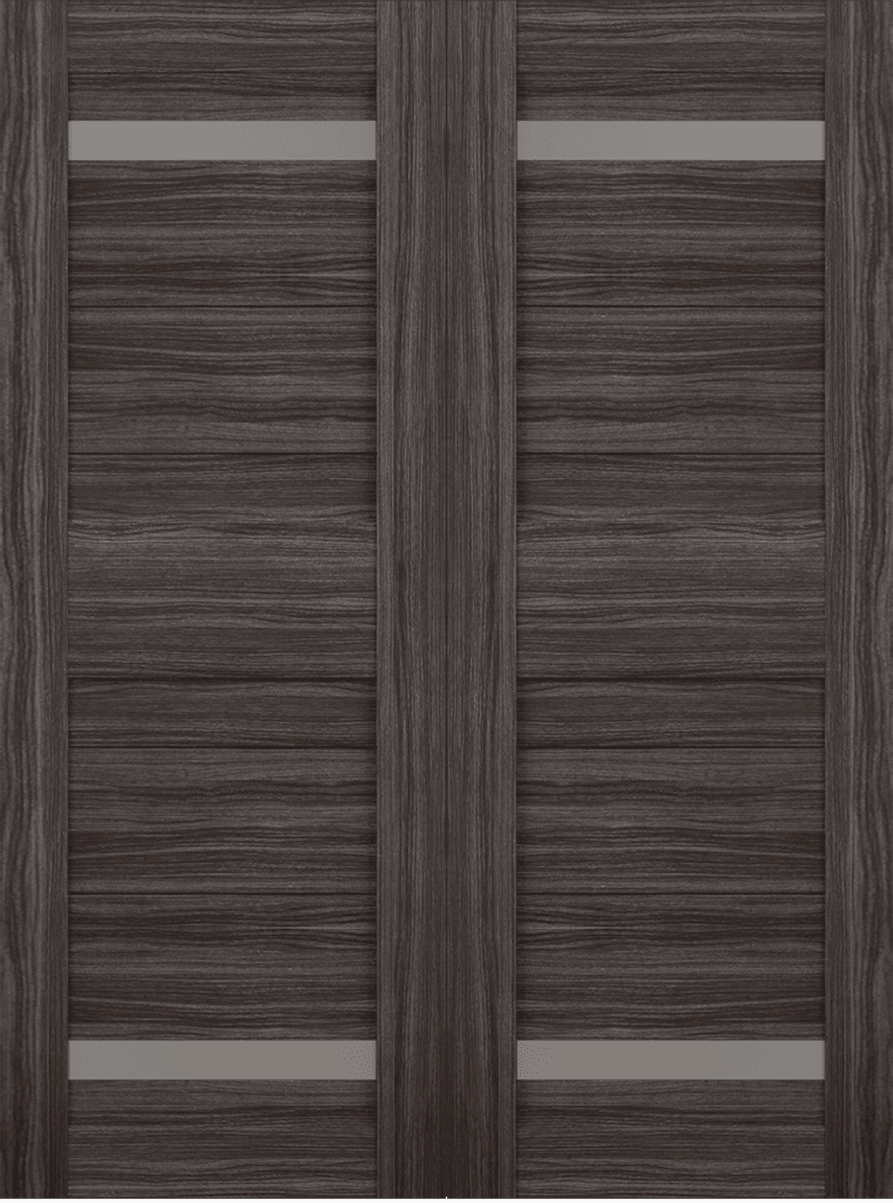 IMMA VETRO GRAY OAK DOUBLE BI-FOLD BELLDINNI MODERN INTERIOR DOOR - 2