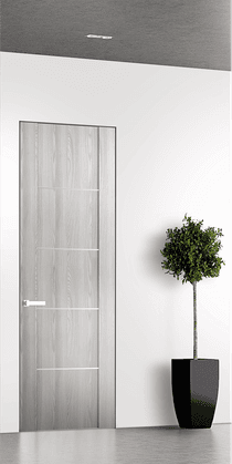 AVON 01 4H RIBEIRA ASH INVISIBLE METAL FRAME BELLDINNI MODERN INTERIOR DOOR - 1