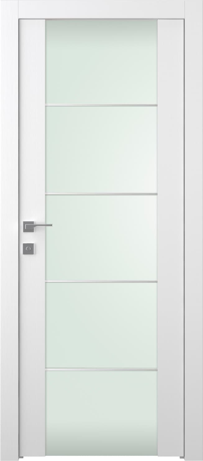 PALLADIO 202 4H VETRO BIANCO NOBLE SWING BELLDINNI MODERN INTERIOR DOOR - 1