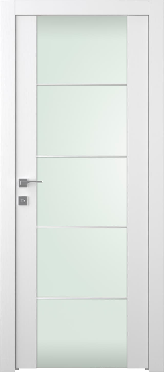 PALLADIO 202 4H VETRO BIANCO NOBLE SWING BELLDINNI MODERN INTERIOR DOOR