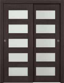 AVON 07-07 VETRO VERALINGA OAK BYPASS DOORS BELLDINNI MODERN INTERIOR DOOR - 1