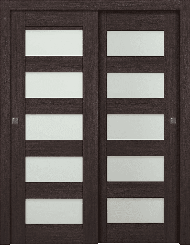 AVON 07-07 VETRO VERALINGA OAK BYPASS DOORS BELLDINNI MODERN INTERIOR DOOR - 1