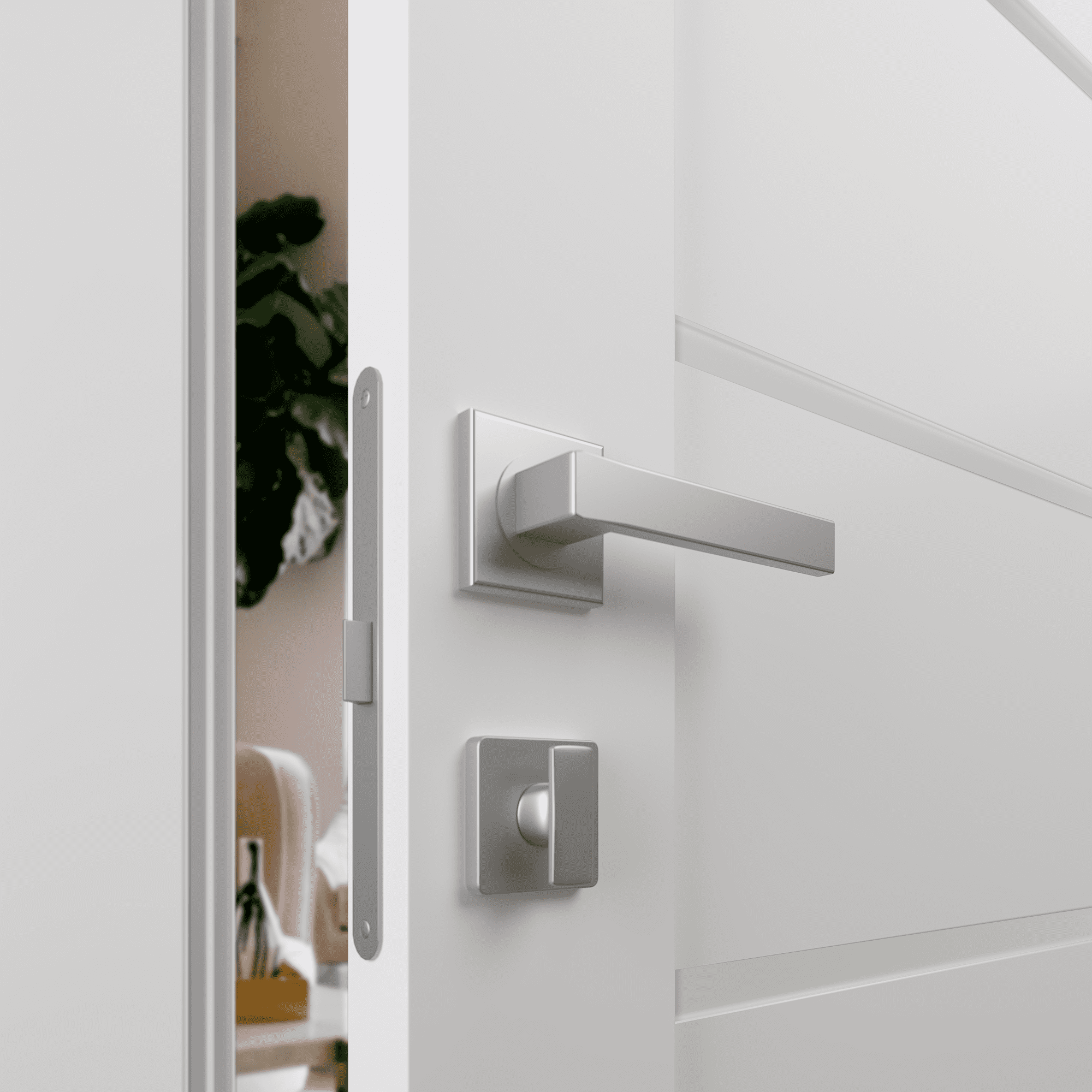 DOME VETRO SNOW WHITE BYPASS BELLDINNI MODERN INTERIOR DOOR - 2