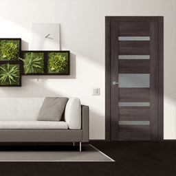 AVON 07-05 VETRO VERALINGA OAK DOUBLE BELLDINNI MODERN INTERIOR DOOR - 2