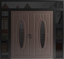 Double metal-aluminum modern exterior door Ronex 1277 - 6