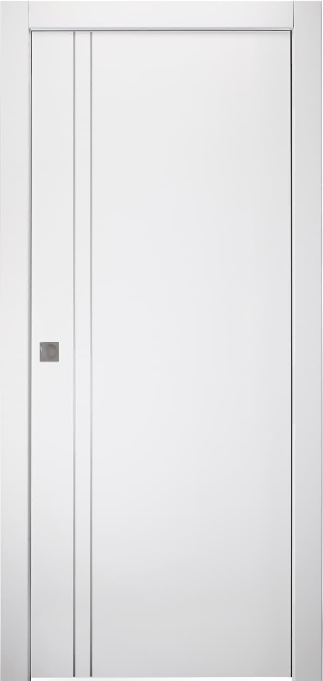 SMART PRO 2V POLAR WHITE POCKET BELLDINNI MODERN INTERIOR DOOR - 1