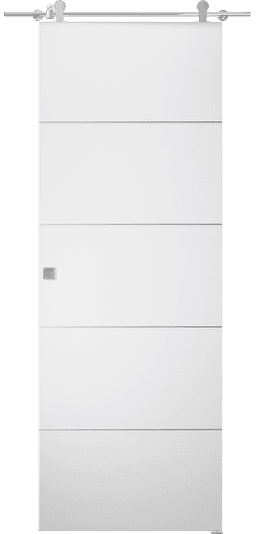 SMART PRO 4H POLAR WHITE DOUBLE BARN BELLDINNI MODERN INTERIOR DOOR - 1
