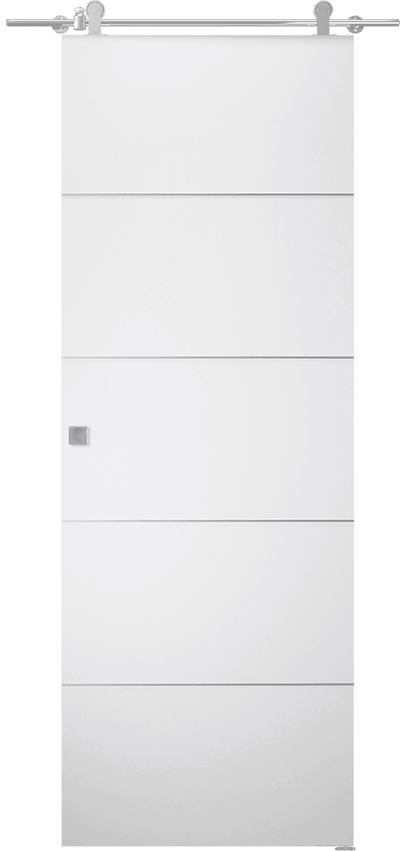 SMART PRO 4H POLAR WHITE DOUBLE BARN BELLDINNI MODERN INTERIOR DOOR - 1