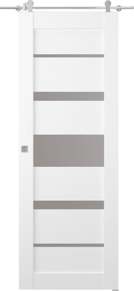 KINA VETRO BIANCO NOBLE BARN DOORS BELLDINNI MODERN INTERIOR DOOR - 1